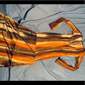 Fashionova tight dress with low cut top